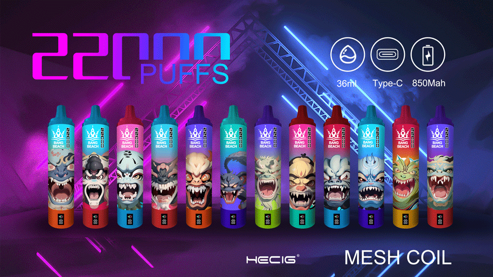 Bang Beach 22000 パフ 使い捨てベイプ | ニコチン: 0%、2%、3%、5% 14 Bang Beach 22000 パフ 使い捨て VAPE ニコチン 0% 2% 3% 5% フレーバー