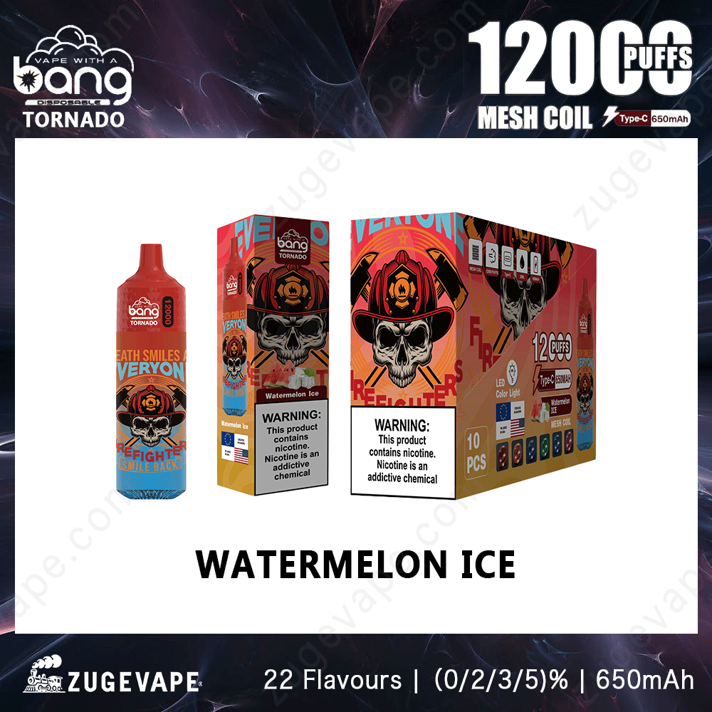 Bang-Tornado-12000-Puffs-Watermelon-Ice Bang Tornado 12000 Puffs Watermelon-Ice