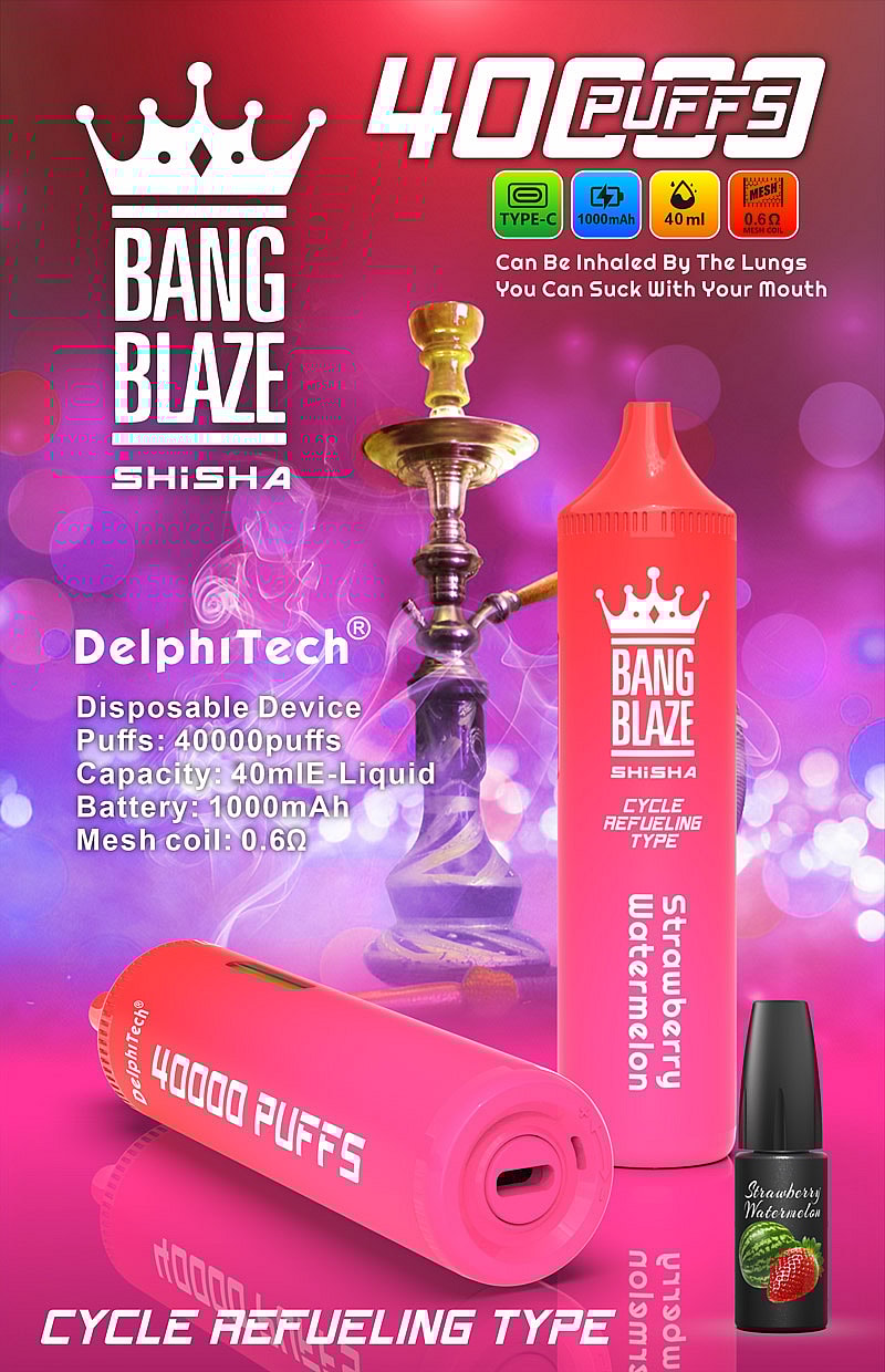 Bang Blaze Shisha design et saveurs