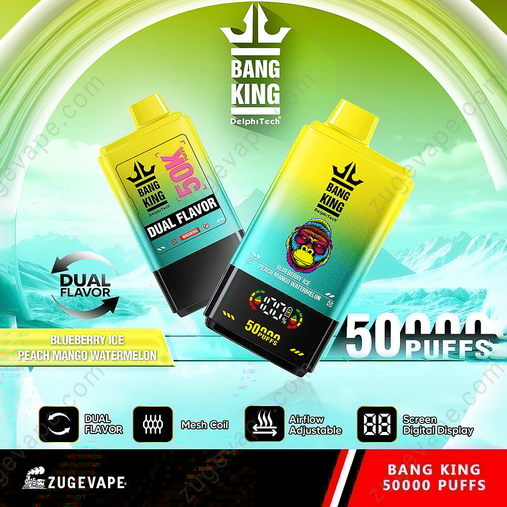 セール 登場から人気沸騰 Bang King 50000 Puffs 50k Double Flavor Disposable Vape その他