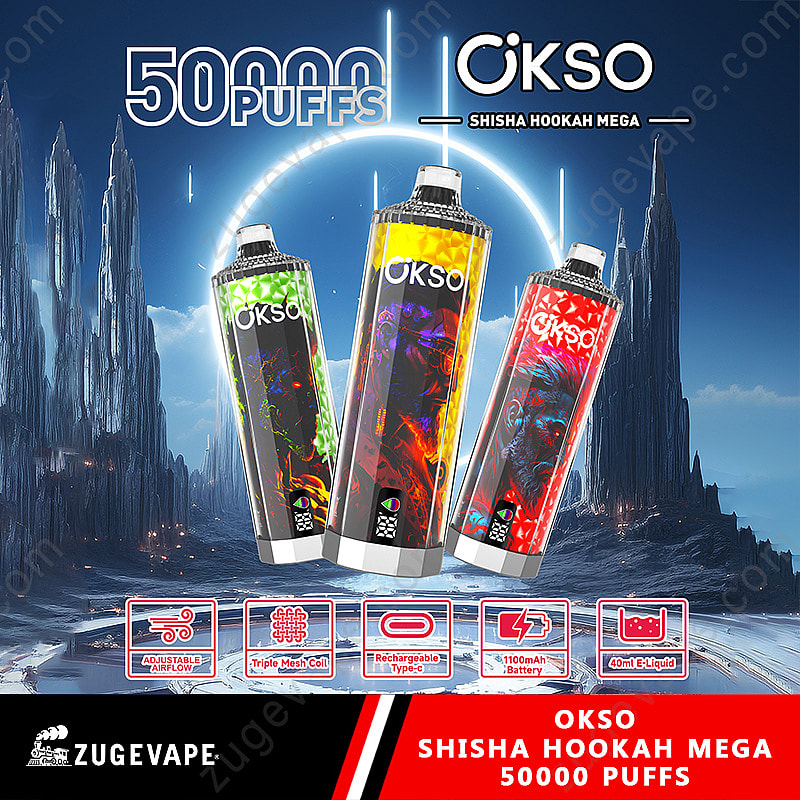OKSO Shisha Hookah Mega 50000 Puffs