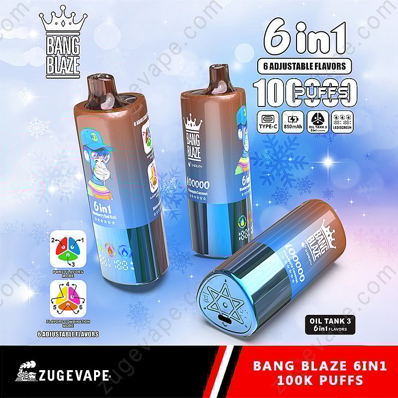 Bang Blaze 100000パフ6インチフレーバー - 究極の100kの蒸気の体験