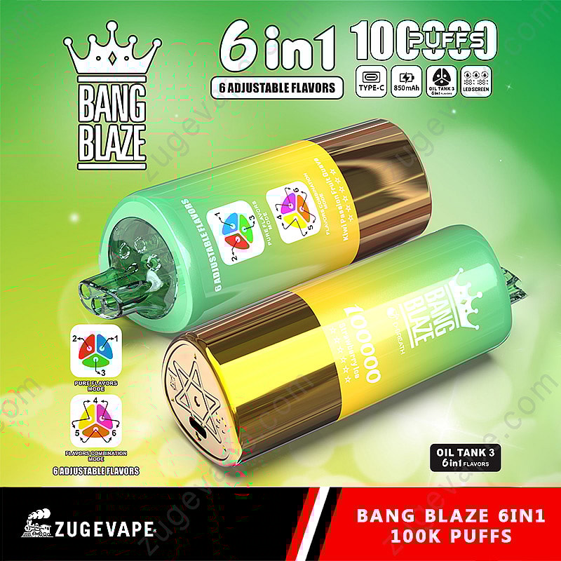 Bang Blaze 100000パフ6インチフレーバー - 究極の100kの蒸気の体験