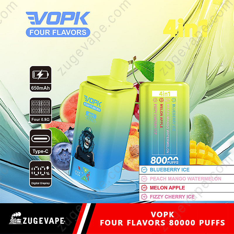 Vopk Four Flavors 80000 Puffs 4 In 1 Flavors 80k Disposable
