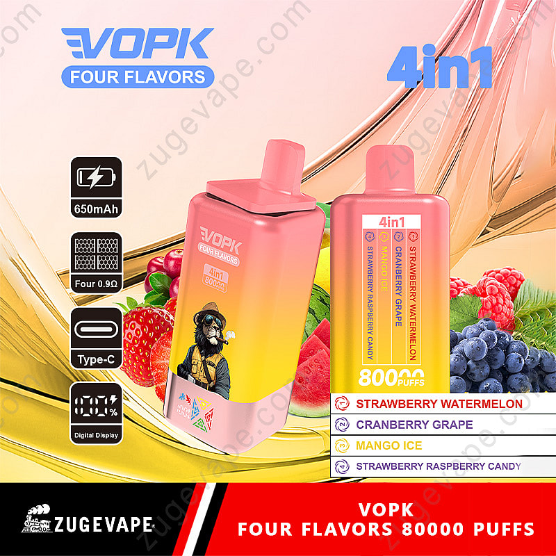 Vopk Four Flavors 80000 Puffs 4 In 1 Flavors 80k Disposable