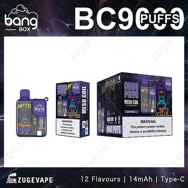 Bang Box 9000 Puffs Disponibel Vape