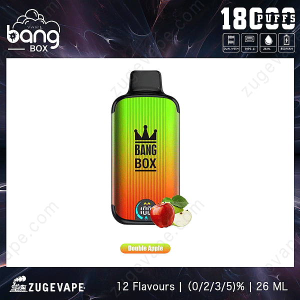 Bang 18 000 Puffs Double-Pomme