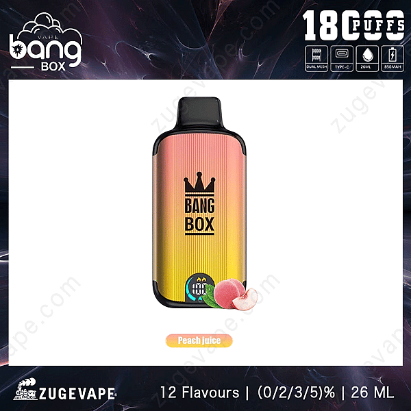 Bang 18000 Puffs Jus de pêche