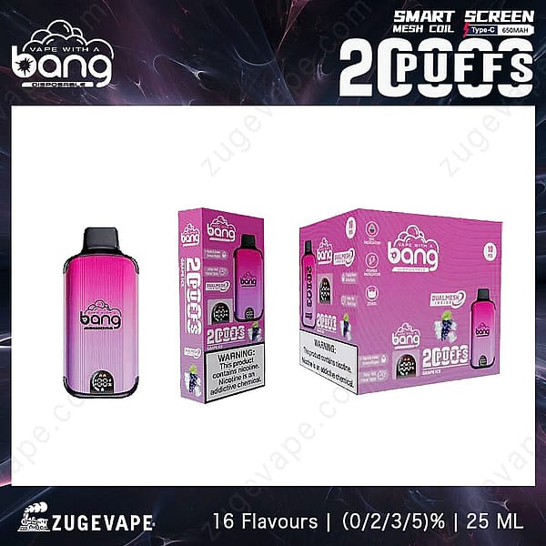 Bang 20000 Puffs Grape-Ice
