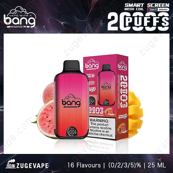 Bang 20000 Puffar Mango-Peach-Vattenmelon