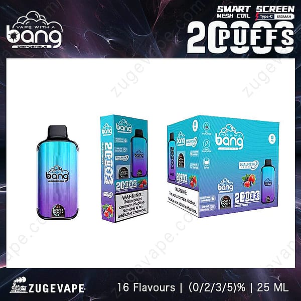 Bang 20000 Puffs blandade frukter