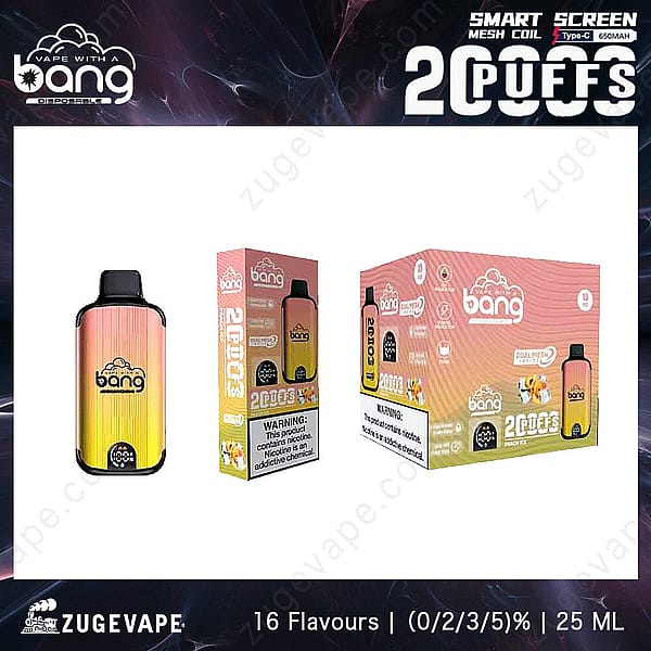 Bang 20000 Puffs Peach-Ice
