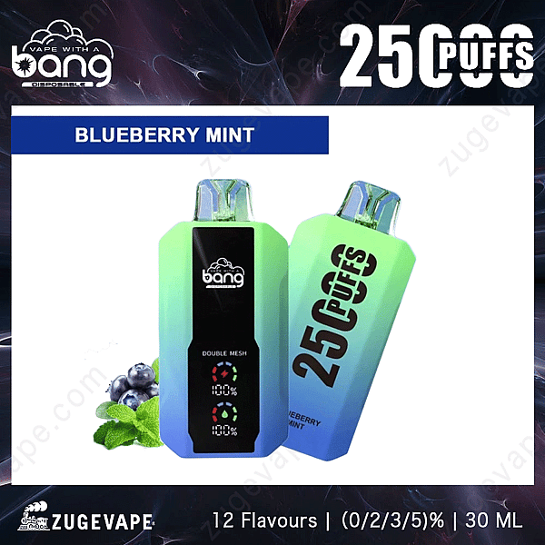 Bang 25000 Bignè Mirtillo-Menta