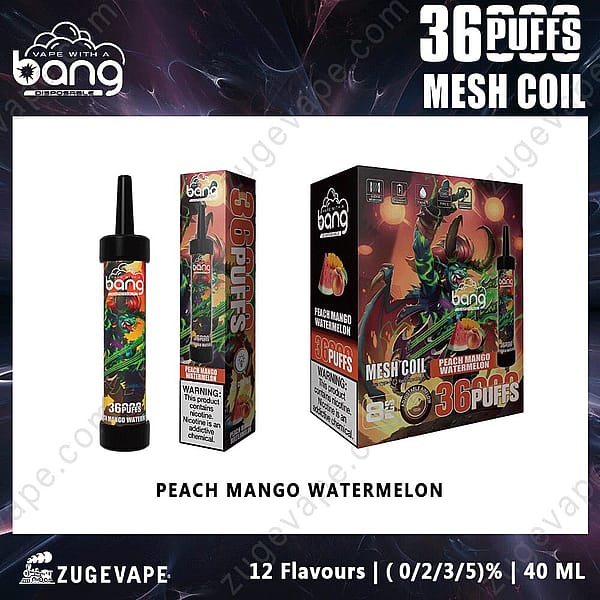 Bang 36000 Bignè Pesca Mango Anguria