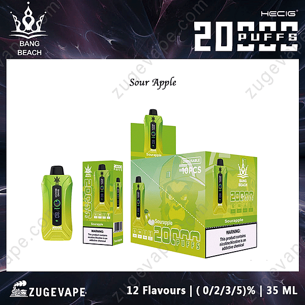Popular Bang Beach 20000 Puffs Sour-Apple