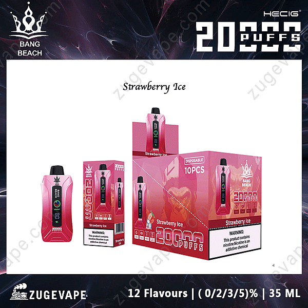 Popular Bang Beach 20000 Puffs Fresa-Hielo