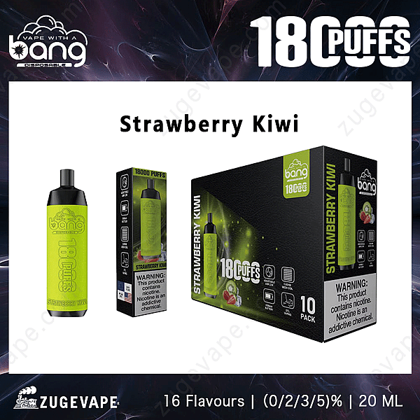 Bang Crown Bar 18000 Rookwolken Aardbei-Kiwi
