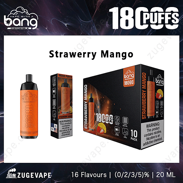 Bang Crown Bar 18000 Puffs Strawerry-Mango