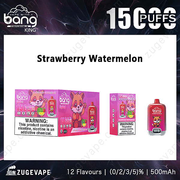 Bang Digital Box 15000 Züge Erdbeere-Wassermelone