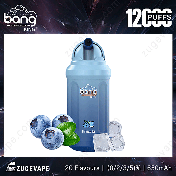 Bang King 12000 - Blau-Razz-Eis