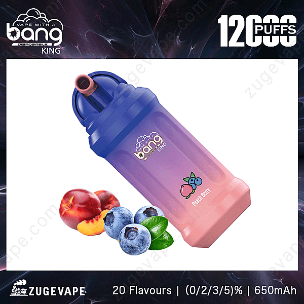 Bang King 12000 - Pfirsich-Beere