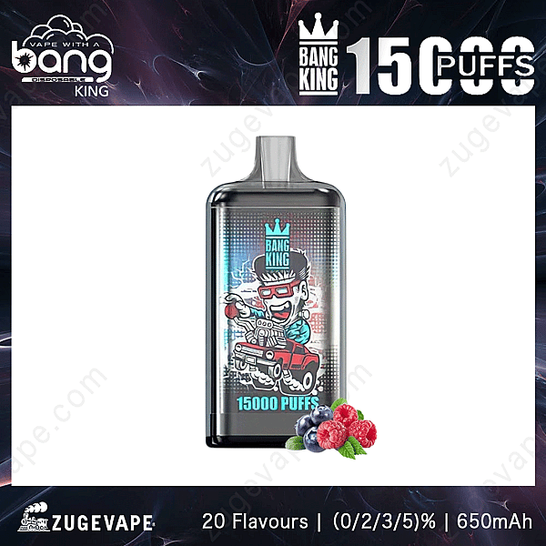 Bang King 15000 Puffs Blue-Razz-Ice