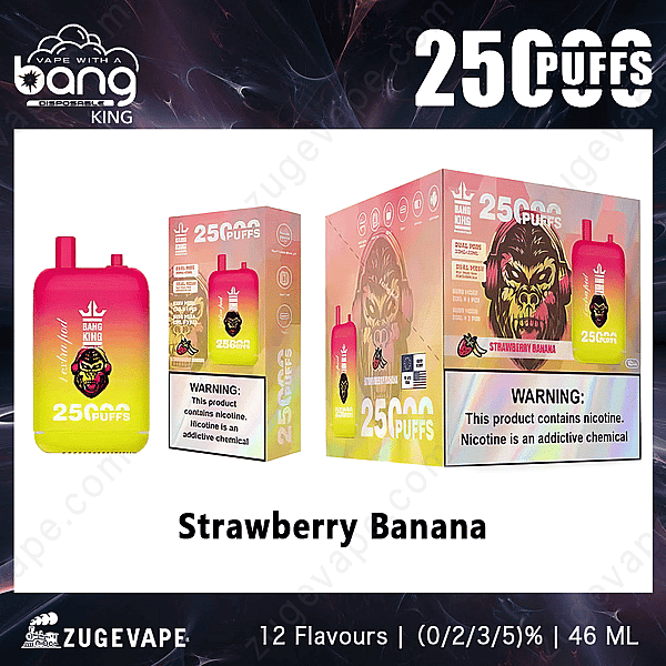 Bang King 25000 Puffs Fraise-Banane