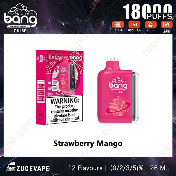 Bang Pulse 18000 Puffs Fraise-Mangue