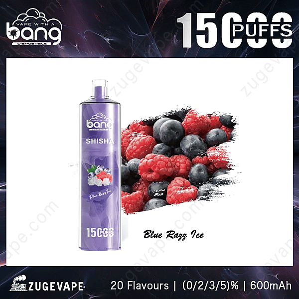 Bang Shisha 15000 Züge Blue-Razz-Ice