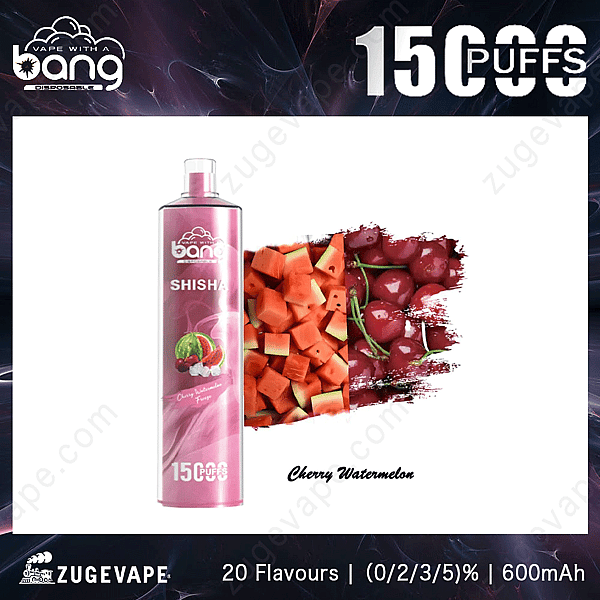 Bang Shisha 15000 Züge Kirsche-Wassermelone