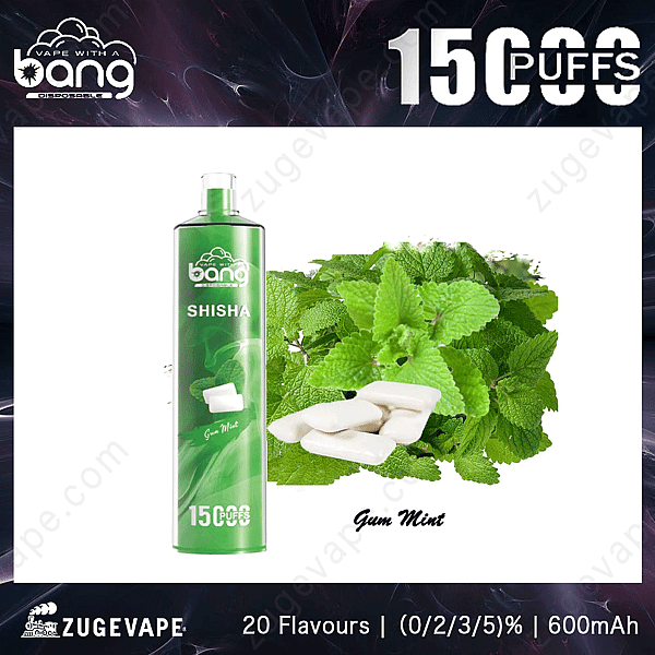 Bang Shisha 15000 Züge Kaugummi-Minze