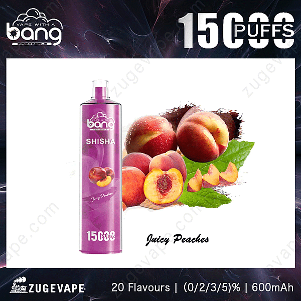 Bang Shisha 15000 Züge Juicy-Peaches