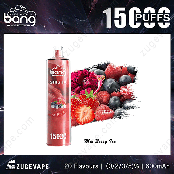 Bang Shisha 15000 Züge Mix-Beeren-Eis
