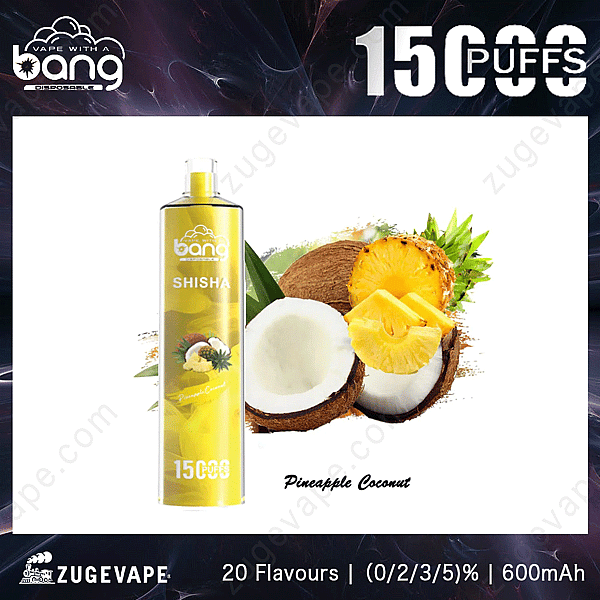 Bang Shisha 15000 Züge Ananas-Kokosnuss