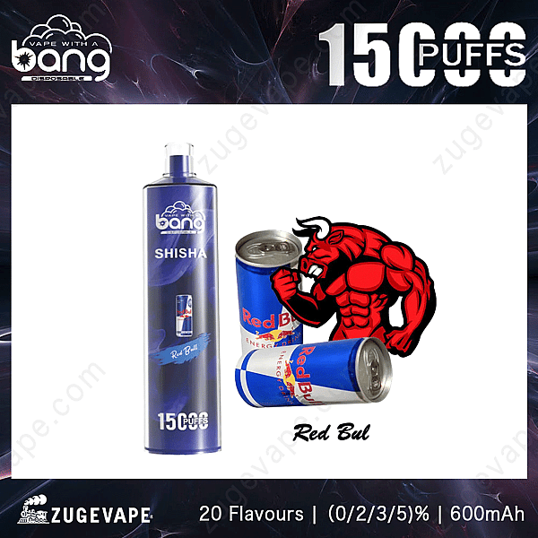 Bang Shisha 15000 Züge Red-Bull