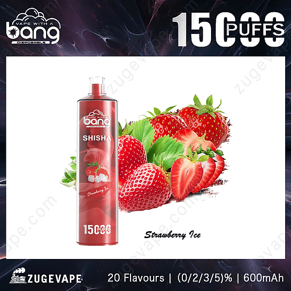 Bang Shisha 15000 Züge Erdbeer-Eis