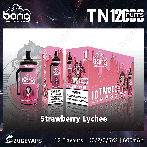 Bang Tn 12000 Bignè Al Litchi Alla Fragola
