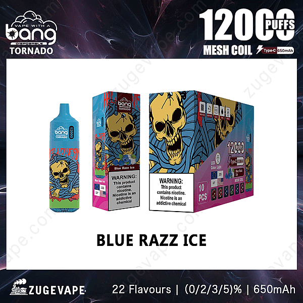 Bang Tornado 12000 Puff Blu-Razz-Ice