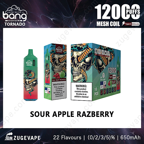 Bang Tornado 12000 Soffi-Mela-Razberry