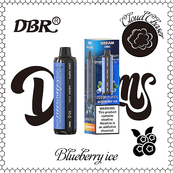 Barra de chocolate DBR Dream Bar de 20000 bocanadas con arándanos y hielo