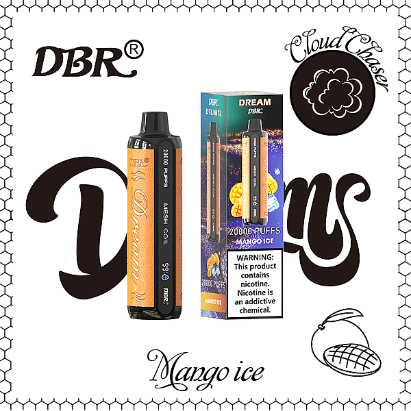 Barra de chocolate Dbr Dream Bar 20000 bocanadas de mango y hielo