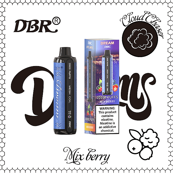 Barra de chocolate DBR Dream Bar de 20 000 bocanadas con sabor a frutos del bosque
