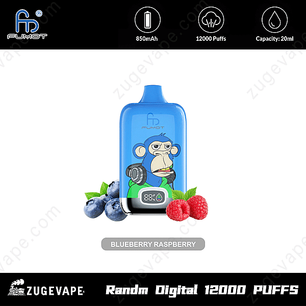 Randm Digital Box 12000 Puffar Blåbär-hallon