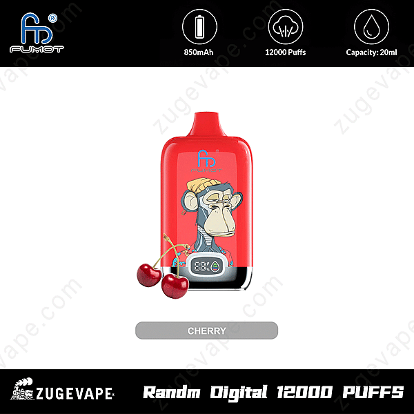 Randm Digital Box 12000 Puffs Cherry