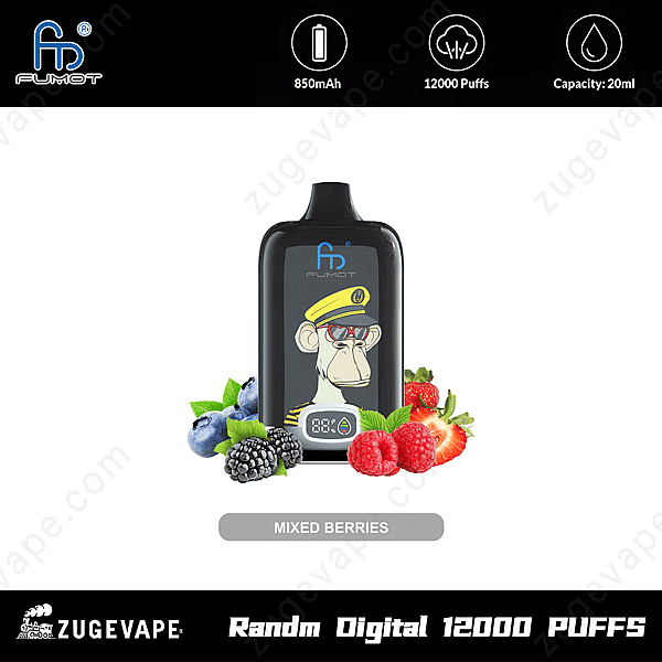 Randm Digital Box 12000 Puffar blandade bär