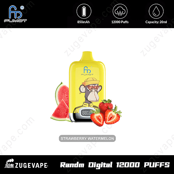Randm Digital Box 12000 Puffs Strawberry-Watermelon
