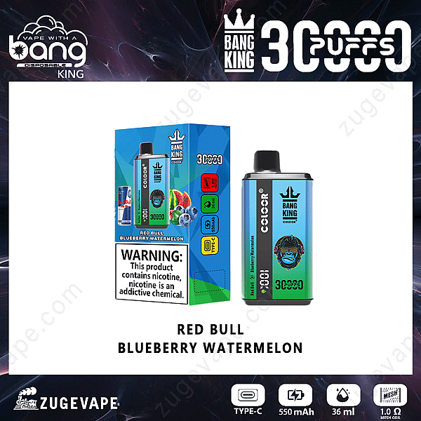 Bang King 30000 Puffs Red-Bull-Arándano-Sandía