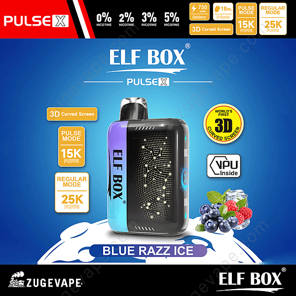Elf Box Pulse X 25000 Züge Blue-Razz-Ice