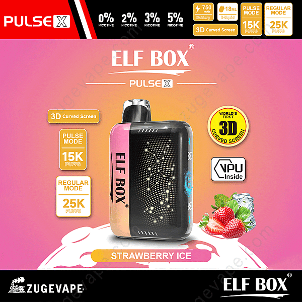 Elf Box Pulse X 25000 Puffs Erdbeereis