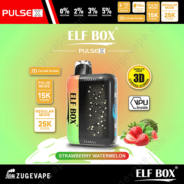 Elf Box Pulse X 25000 Puffs Erdbeere-Wassermelone